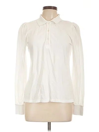 Pre-owned Tuckernuck Long Sleeve Polo Shirt In White
