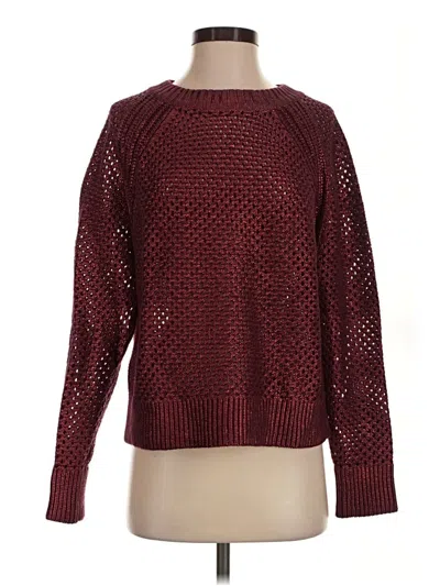 Pre-owned Tuckernuck Long Sleeve Top Burgundy Boatneck Tops