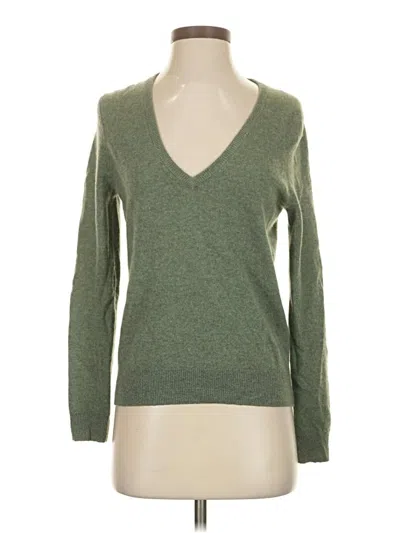 Pre-owned Tuckernuck Long Sleeve Top Green V Neck Tops