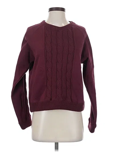 Pre-owned Tuckernuck Pullover Sweater In Burgundy