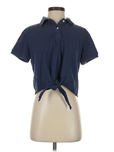 Pre-owned Tuckernuck Short Sleeve Polo Shirt In Blue