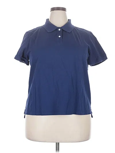 Pre-owned Tuckernuck Short Sleeve Polo Shirt In Blue