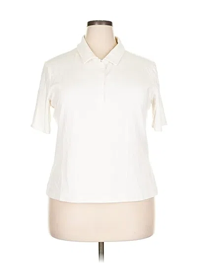 Pre-owned Tuckernuck Short Sleeve Polo Shirt In White