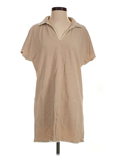 Pre-owned Tuckernuck Short Sleeve Turtleneck In Tan
