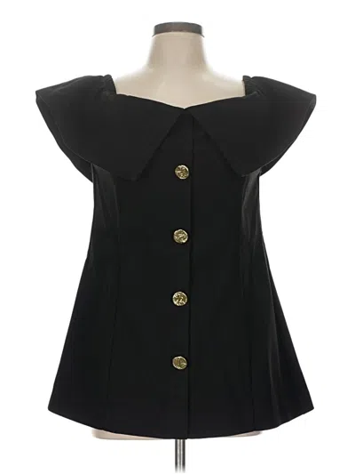 Pre-owned Tuckernuck Sleeveless Blouse In Black