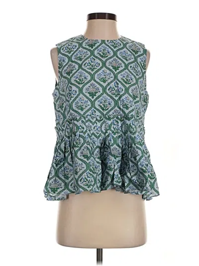 Pre-owned Tuckernuck Sleeveless Blouse In Green
