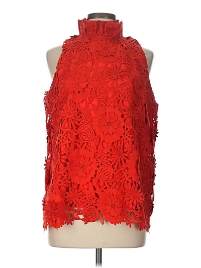 Pre-owned Tuckernuck Sleeveless Blouse In Red