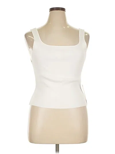 Tuckernuck Sleeveless Top Ivory Square Neckline Tops