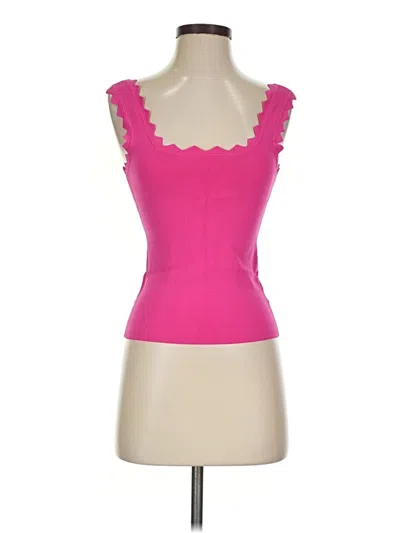 Pre-owned Tuckernuck Sleeveless Top Pink Sweetheart Neckline Tops