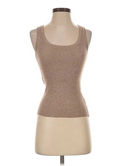 Pre-owned Tuckernuck Sleeveless Top Tan Scoop Neck Tops