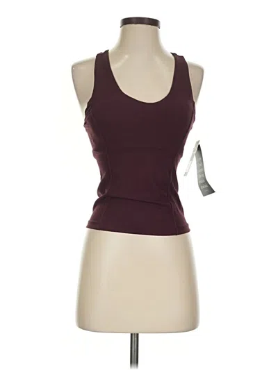 Pre-owned Tuckernuck Tank Top Burgundy Halter Neckline Tops