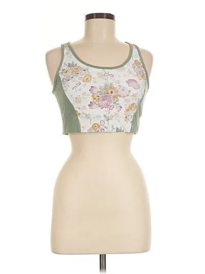 Pre-owned Tuckernuck Tank Top Green Strapless Neckline Tops