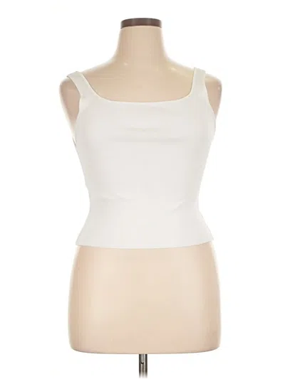 Pre-owned Tuckernuck Tank Top Ivory Strapless Neckline Tops In White