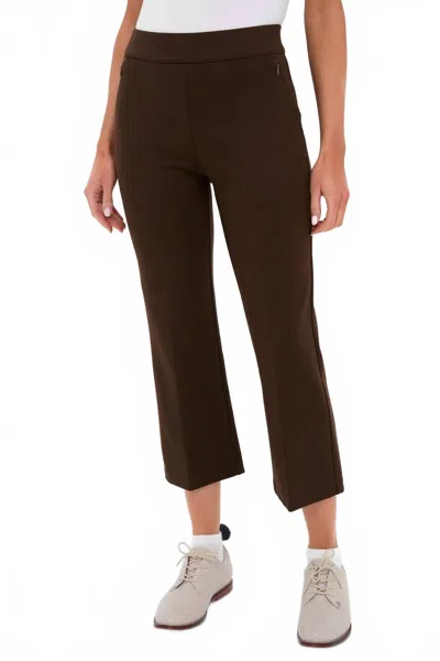 Tuckernuck Women's Cropped Flare Pants In Chocolate Brown