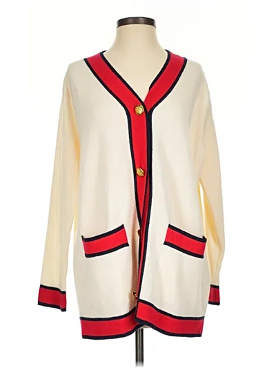 Pre-owned Tuckernuck Wool Cardigan Sweater In Ivory