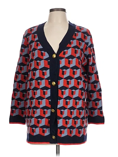 Pre-owned Tuckernuck Wool Cardigan Sweater In Red