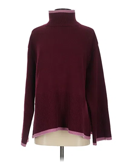 Pre-owned Tuckernuck Wool Pullover Sweater In Burgundy