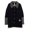 Tuckshop Men's Blue Sherpa Corduroy Coat - Navy In Blue