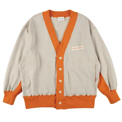 Tuckshop Women's Neutrals / Yellow / Orange Oversized Cardigan - Beige In Yellow/orange