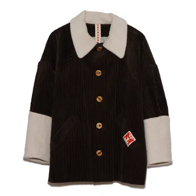 Tuckshop Women's Sherpa Corduroy Coat - Brown