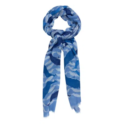 Tudadesign Women's Blue Cashmere/silk Shawl Peacocks