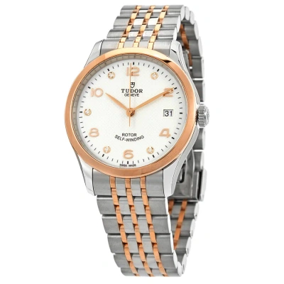 Tudor 1926 Automatic White Diamond-set Dial Ladies Watch 91451-0011 In Gold / Gold Tone / Rose / Rose Gold / Rose Gold Tone / White