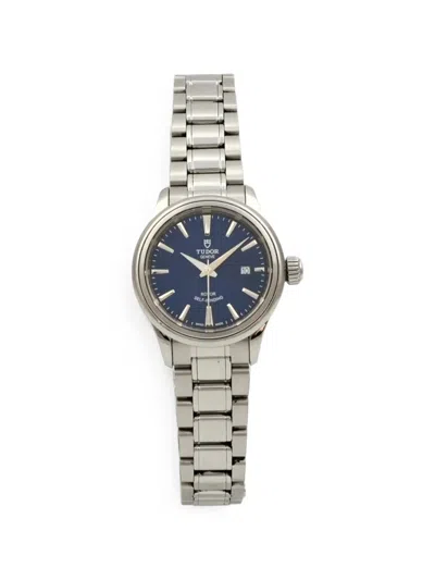 Pre-owned Tudor 2019 Style 28mm Watch In Blue