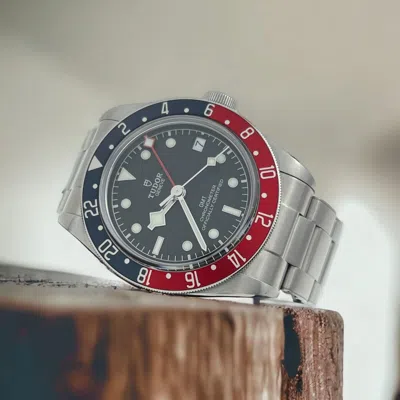 Pre-owned Tudor 2023  Black Bay Pepsi Gmt Chronometer 41mm Men's Watch M79830rb