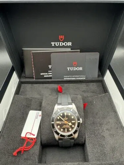 Pre-owned Tudor 2024  Black Bay 54 37 Mm Steel Rubber Automatic Watch 79000n-0002 B & P