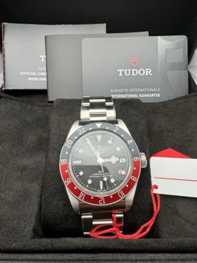 Pre-owned Tudor 2024+  Black Bay Pepsi Gmt Chronometer 41mm Men's Watch M79830rb B & P