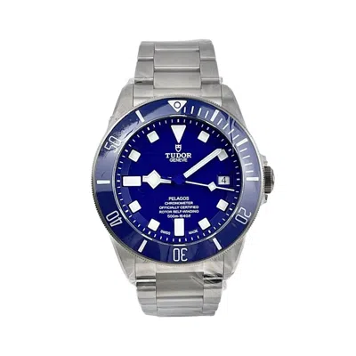 Pre-owned Tudor 2024  Pelagos Blue Dial Titanium Case Bracelet Automatic 42mm 25600tb