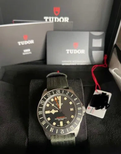 Pre-owned Tudor 2024  Pelagos Fxd Gmt Black Dial Titanium Watch M2542g247nu-0002