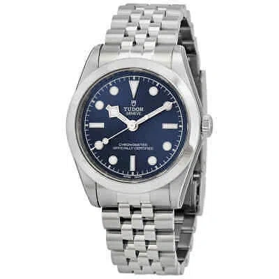 Pre-owned Tudor Black Bay 31 Automatic Chronometer Blue Dial Ladies Watch M79600-0002