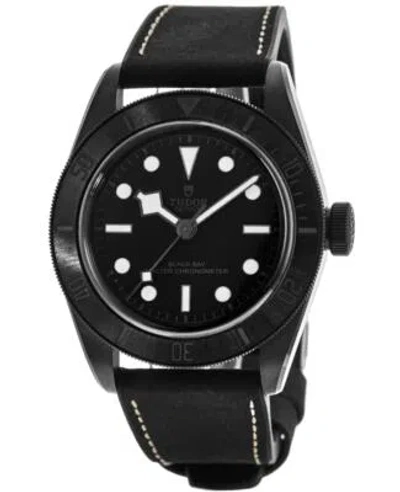 Pre-owned Tudor Black Bay 41 Automatic Black Ceramic Men's Watch M79210cnu-0001