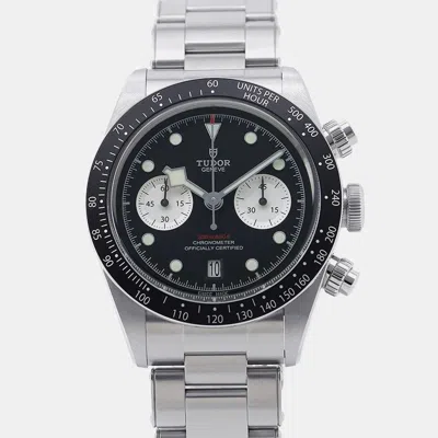 Pre-owned Tudor Black Bay 79360n Automatic Black Stainless Steel Men's Wristwatch 41 Mm