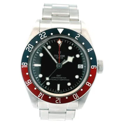 Pre-owned Tudor Black Bay 79830rb Gmt Pepsi Bezel Mens Watch