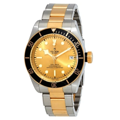 Tudor Black Bay Automatic 41 Mm Champagne Dial Men's Watch M79733n-0004 In Black / Champagne / Gold / Gold Tone / Yellow