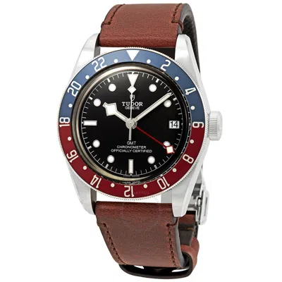 Tudor Black Bay Automatic Black Dial Gmt Pepsi Bezel Men's Watch 79830rb-0002 In Brown