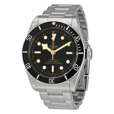 Pre-owned Tudor Black Bay Automatic Chronometer Black Dial Men's Watch M79230n-0009