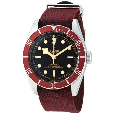 Tudor Black Bay Automatic Chronometer Black Dial Men's Watch M79230r-0009 In Red