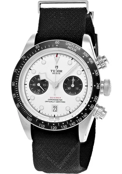 Pre-owned Tudor Black Bay Chrono Auto 41mm Fabric Strap Men's Watch M79360n-0008