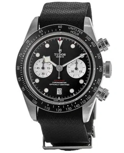 Pre-owned Tudor Black Bay Chrono Black Dial Steel Men's Watch M79360n-0007