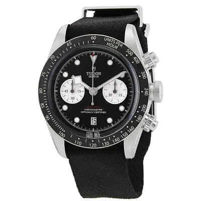 Pre-owned Tudor Black Bay Chrono Chronograph Automatic Chronometer Black Dial Men's Watch