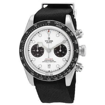 Pre-owned Tudor Black Bay Chrono Chronograph Automatic Chronometer White Dial Men's Watch