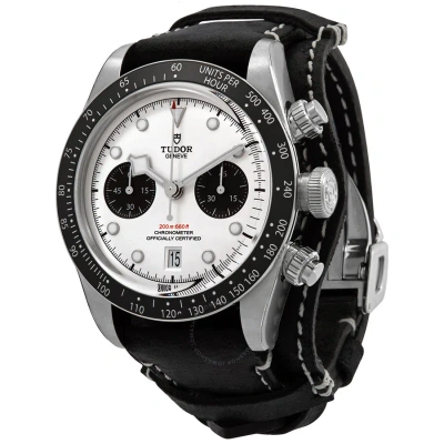 Tudor Black Bay Chrono Chronograph White Dial Men's Watch M79360n-0006 In Black / White