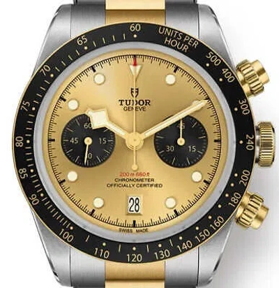Pre-owned Tudor Black Bay Chrono S&g Champagne Dial 41 M79363n-0007