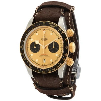 Tudor Black Bay Chrono S&g Chronograph Automatic Men's Watch M79363n-0008 In Black / Brown / Gold / Gold Tone / Yellow