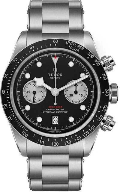 Pre-owned Tudor Black Bay Chrono Stainless Steel 41mm Men's Sport Watch M79360n-0001