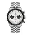Tudor Black Bay Chrono Stainless Steel Watch In White