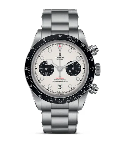 Tudor Black Bay Chrono Stainless Steel Watch In Gray